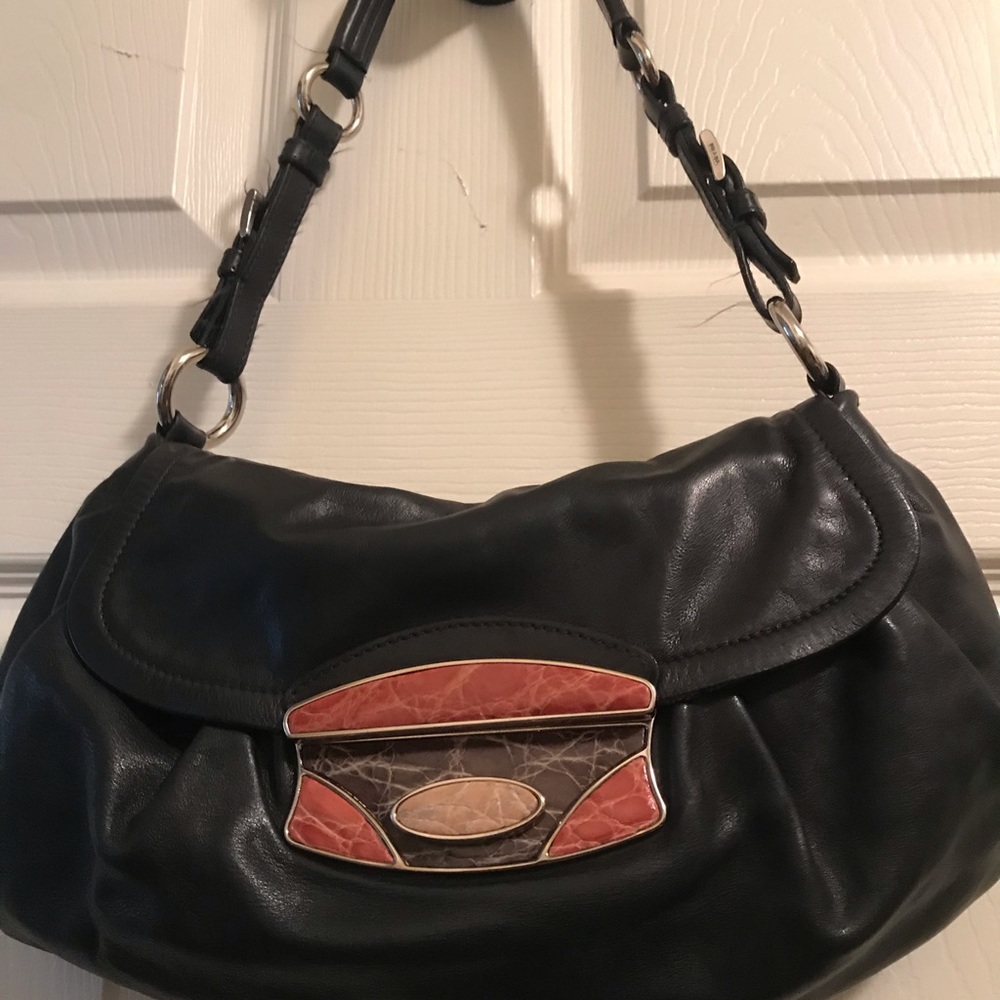 Prada leather shoulder bag